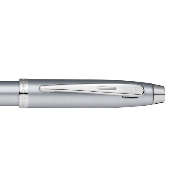 Official Schafer 100 Brushed Chrome Ballpoint Pen - Image 3