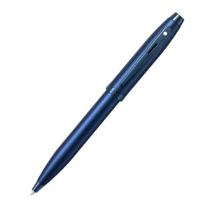 Official Schafer 100 Satin Blue Ballpoint Pen
