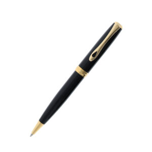 Official Diplomat Excellence A2 Black Lacquer Gold Ballpoint Pen