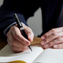 Official Schafer 300 Solid Black Ballpoint Pen