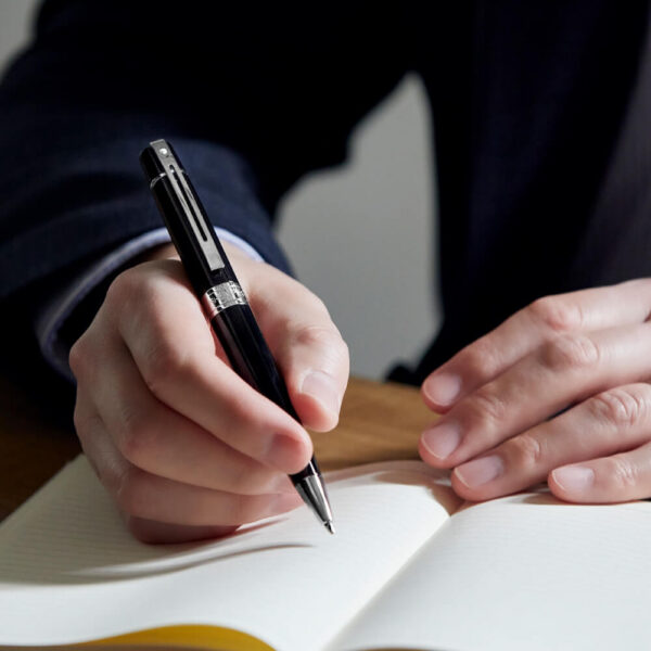 Official Schafer 300 Solid Black Ballpoint Pen - Image 7