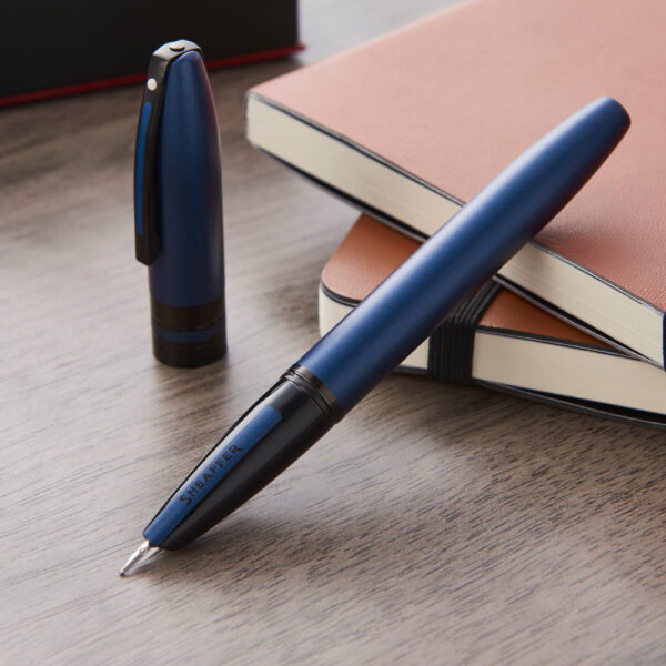 Official Sheaffer Icon Metallic Blue Fountain Pen - Image 7